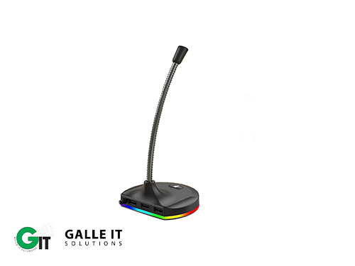 Desktop USB Mic RGB With Hub
