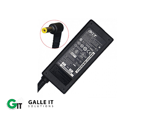 Acer 19V 3.42A 65W Yellow Pin Laptop Power Adapter