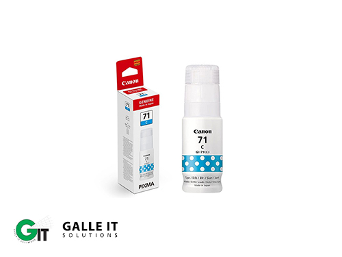Canon 71 Cyan Genuine Ink