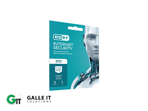 Eset Internet Security  Virus Guard 3 Device 1 Year