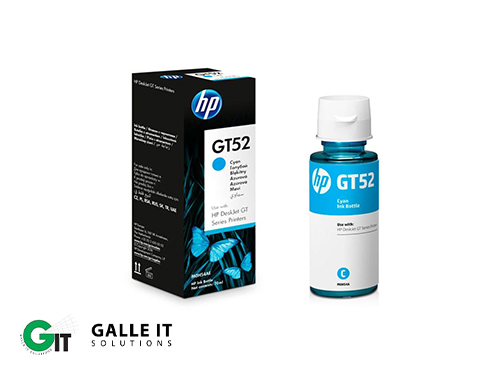 HP GT52 Cyan Genuine Ink