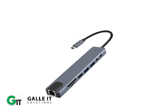 Type C To HDTV 8 in 1 Port  HUB