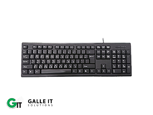 Tech Pro JY-520BLTT Wired Three Languages Keyboard